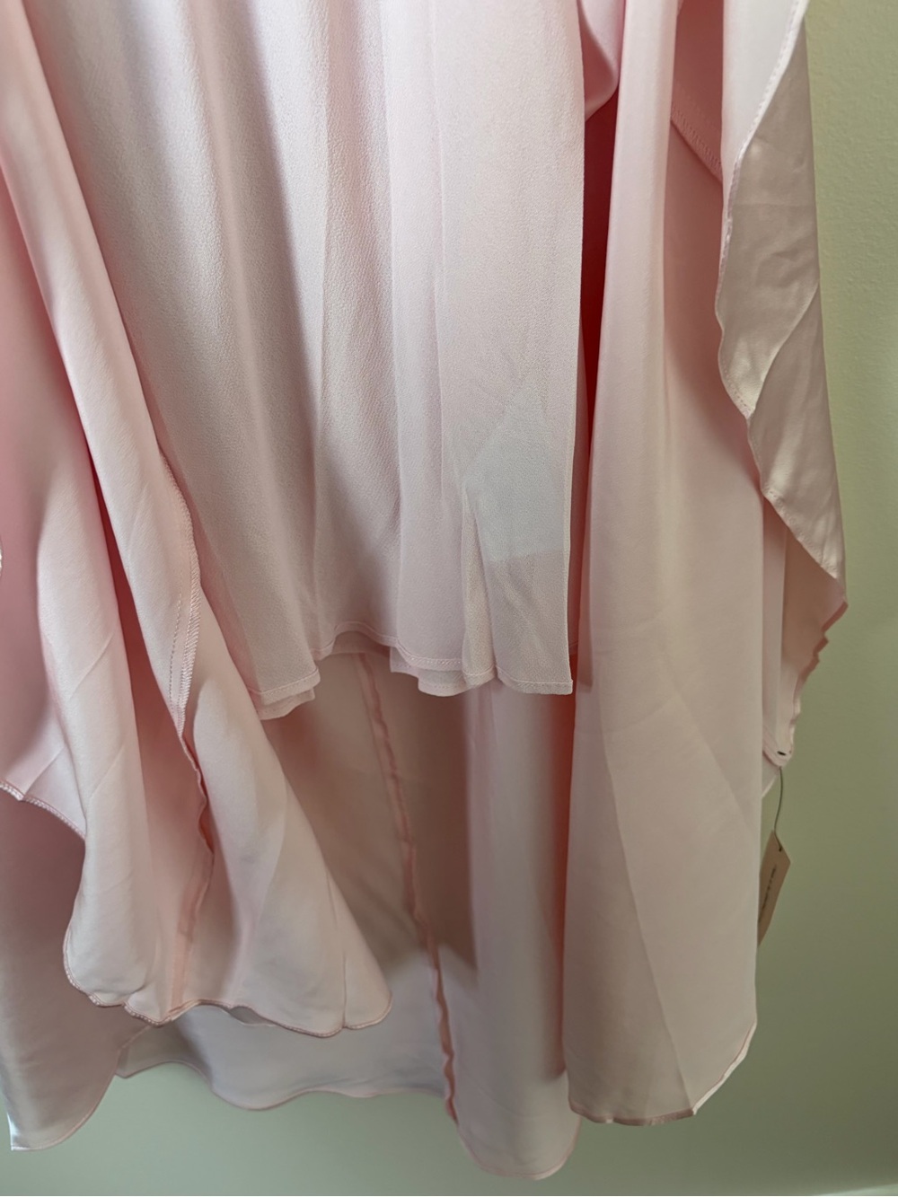 NWT Reformation Tiffani Long Silk Dress with Cape Cherry Blossom Pink US 4 UK 8 - Picture 12 of 14